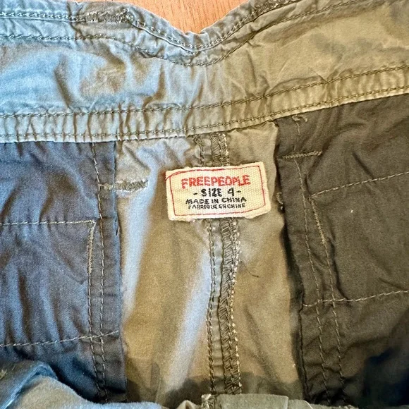 Vintage Free People Olive Green Cargo Pants - Picture 6 of 10